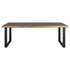 Ville Shargreen Black & Brass Frame 6 Seater Dining Table
